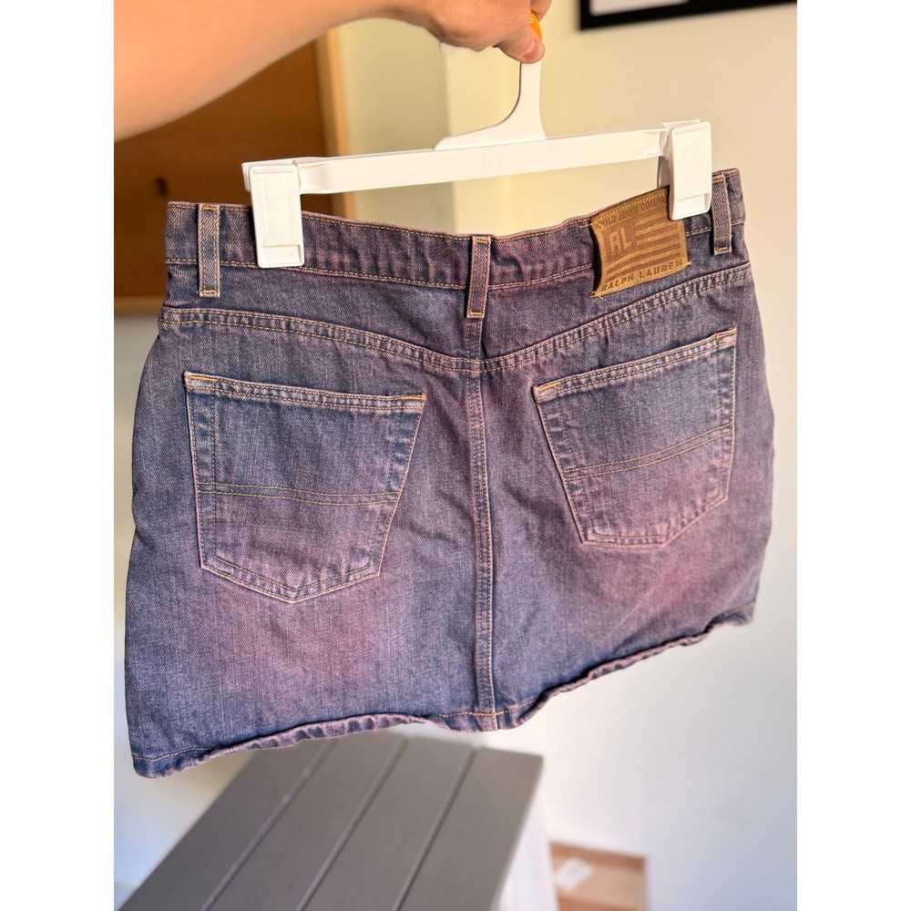 Polo Jeans Co. Ralph Lauren mini Jean Skirt womens size‎ 8